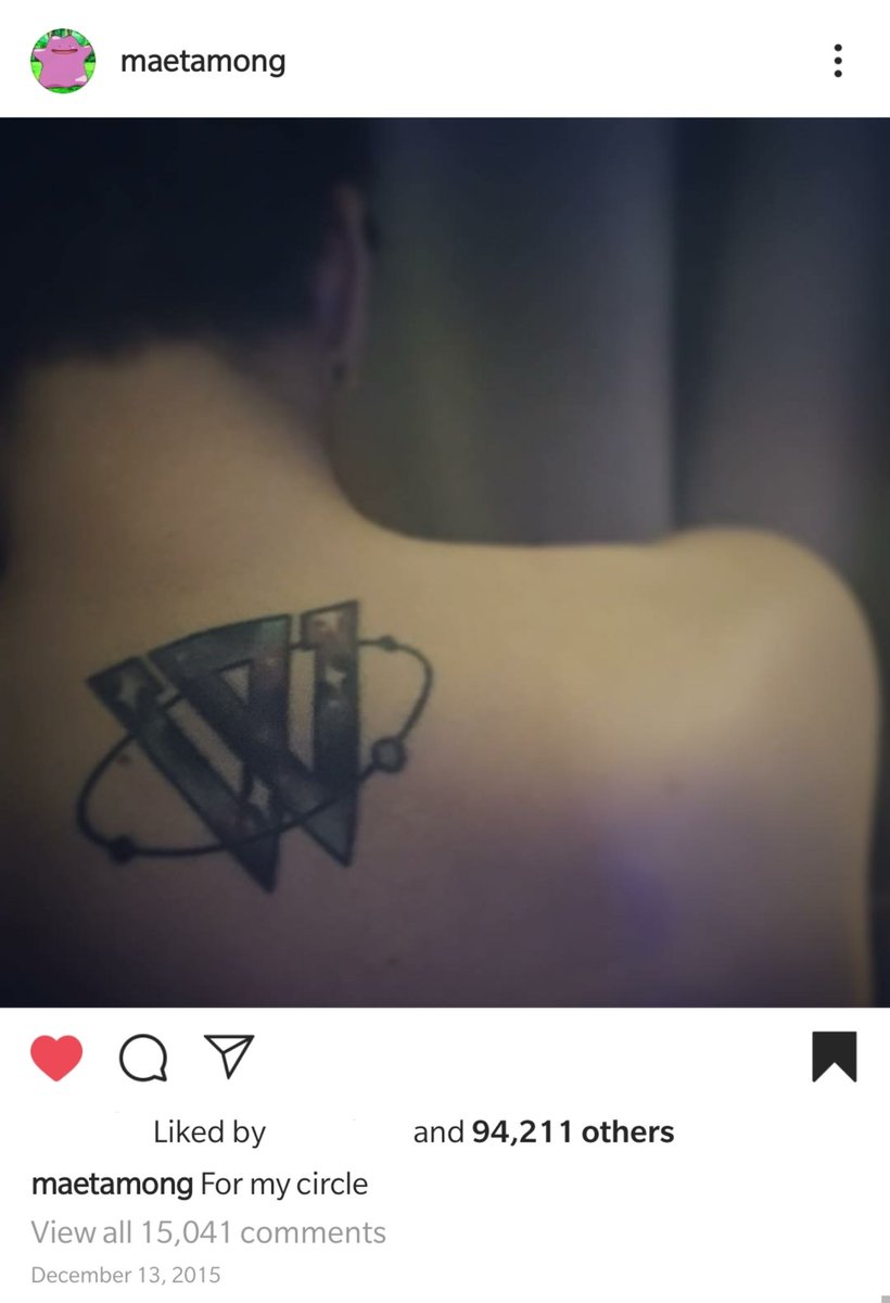 as his very first Instagram post he revealed his tattoo that he got "for his circle"  #이승훈_너를위한_세레나데 #WeGotYourBackSeunghoon @official_hoony_