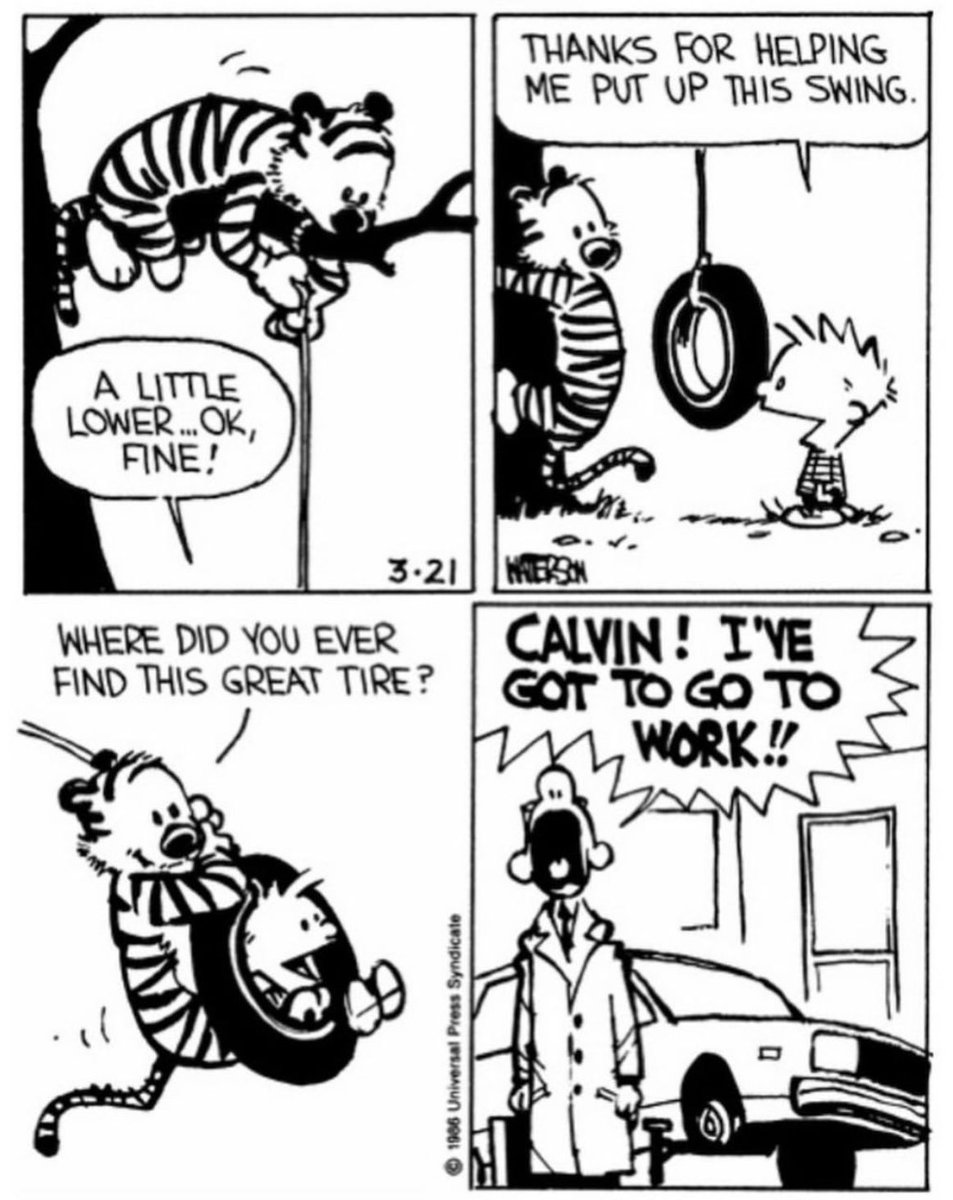 Once upon a time......as in, pre- #CoronaVirus days! #Calvin