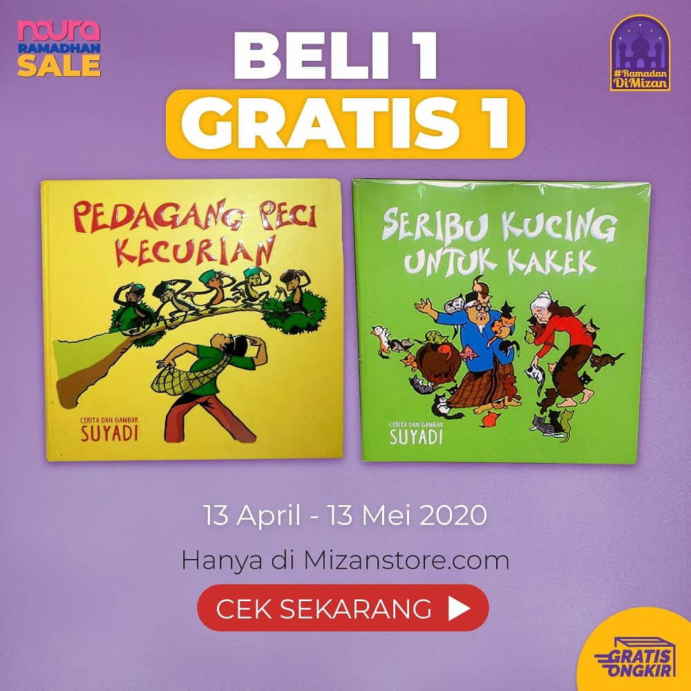 #RamadanDiMizan masih berlangsung!

Dapatkan paket-paket menarik khusus anak dari @NouraPublishing
🗓️13 April - 13 Mei 2020
📍mizanstore.com/promo/kategori…
⠀
#RamadanDiMizan
#belanjadarirumah
#bacabukudirumah
#ramadansale
#bukubestseller
#bazaarbuku
#dirumahaja ⠀
#bukudiskon