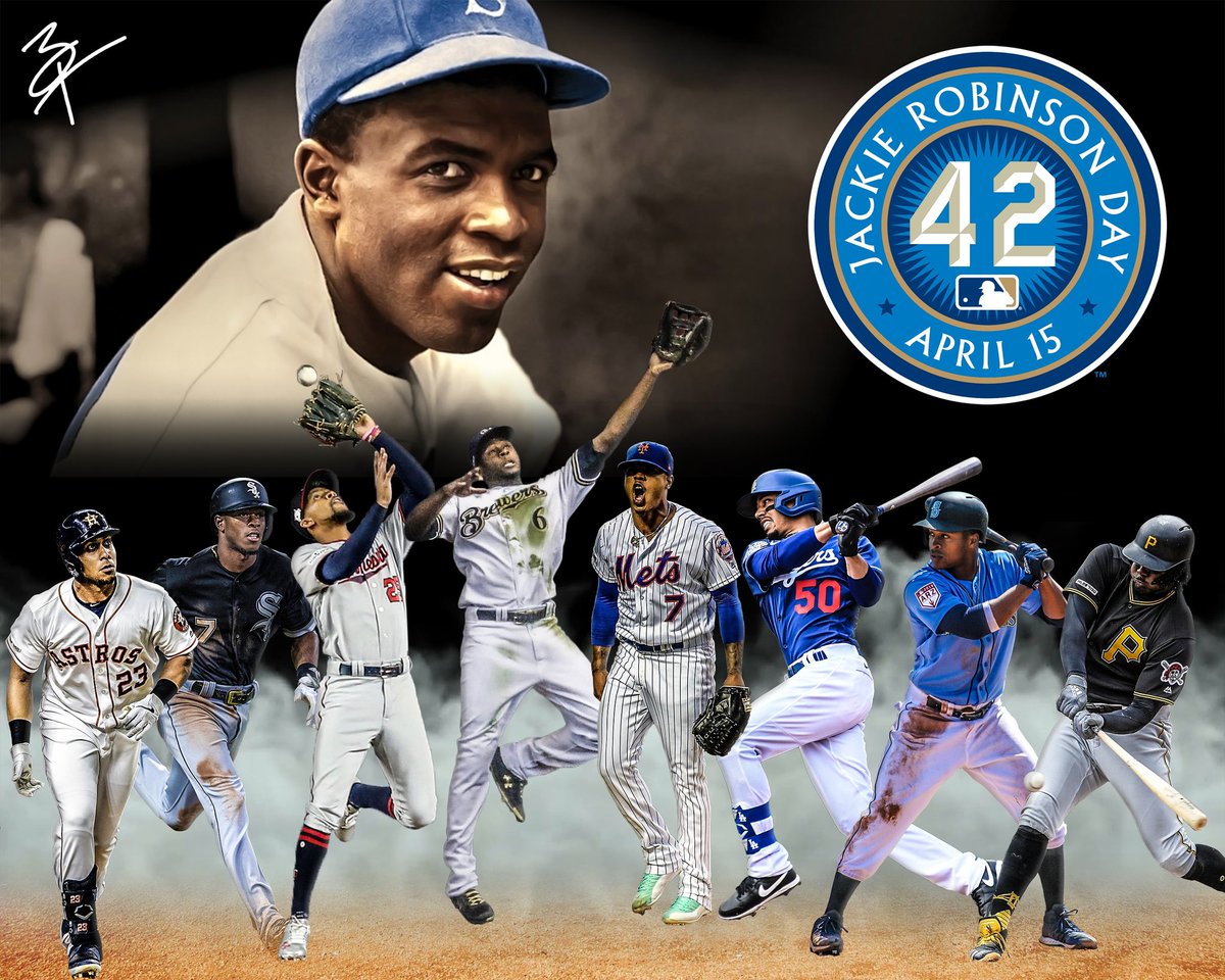 Thank you, 42! Just got it in under the wire, but I had to make something to celebrate Jackie Robinson Day, featuring some of MLB's top talent. #baseball #mlb #majorleaguebaseball #jackierobinson #thankyou42