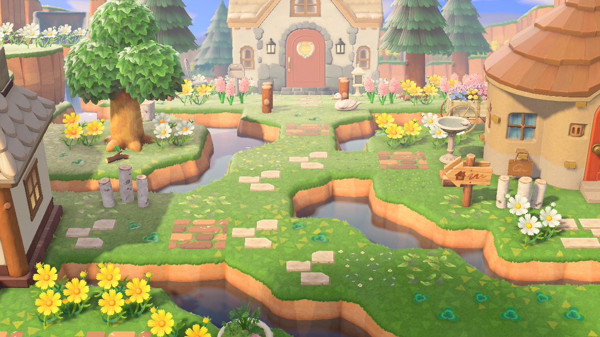 honeycrossing_'s tweet photo. I think i did too much with the waterscaping 🙃 #ACNH https://t.co/7E7Rms0wDo