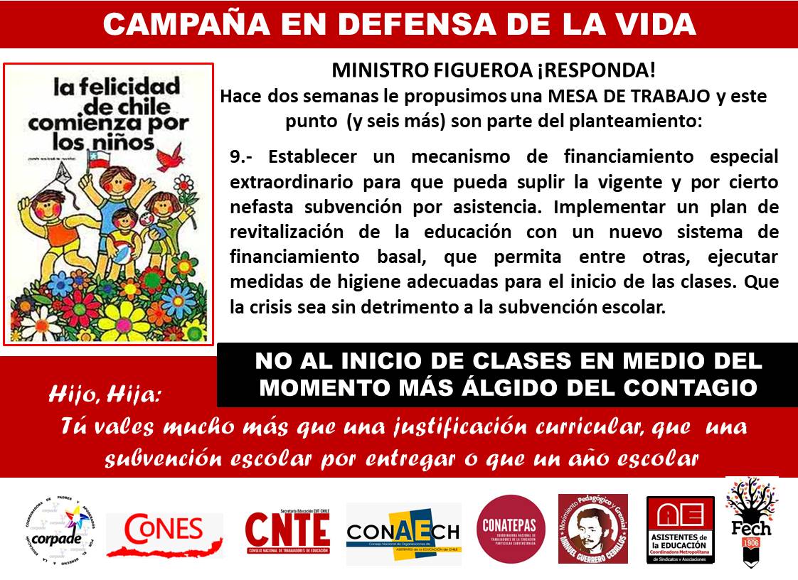aaeeconaech's tweet photo. Propuestas 5, 6, 7, 8, y 9 presentadas por diversos actores de educación al ministro Figueroa y que aún no responde. https://t.co/Yieg1pxlNC