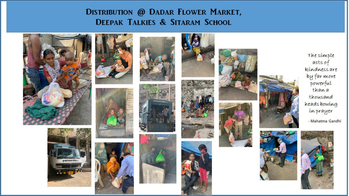 ActionGroupLP's tweet photo. Over the last 4 weeks, Lodha Bellissimo & Primero hve distributed over 1000 bags of groceries & also food to slum dwellers, daily wage earners & people affected by Covid wth help of @mybmcWardGS ,NMJoshi Police & team @AUThackeray @UghadeSharad #Gsouthexcels #weshallovercome https://t.co/q6VsYM9G8Q