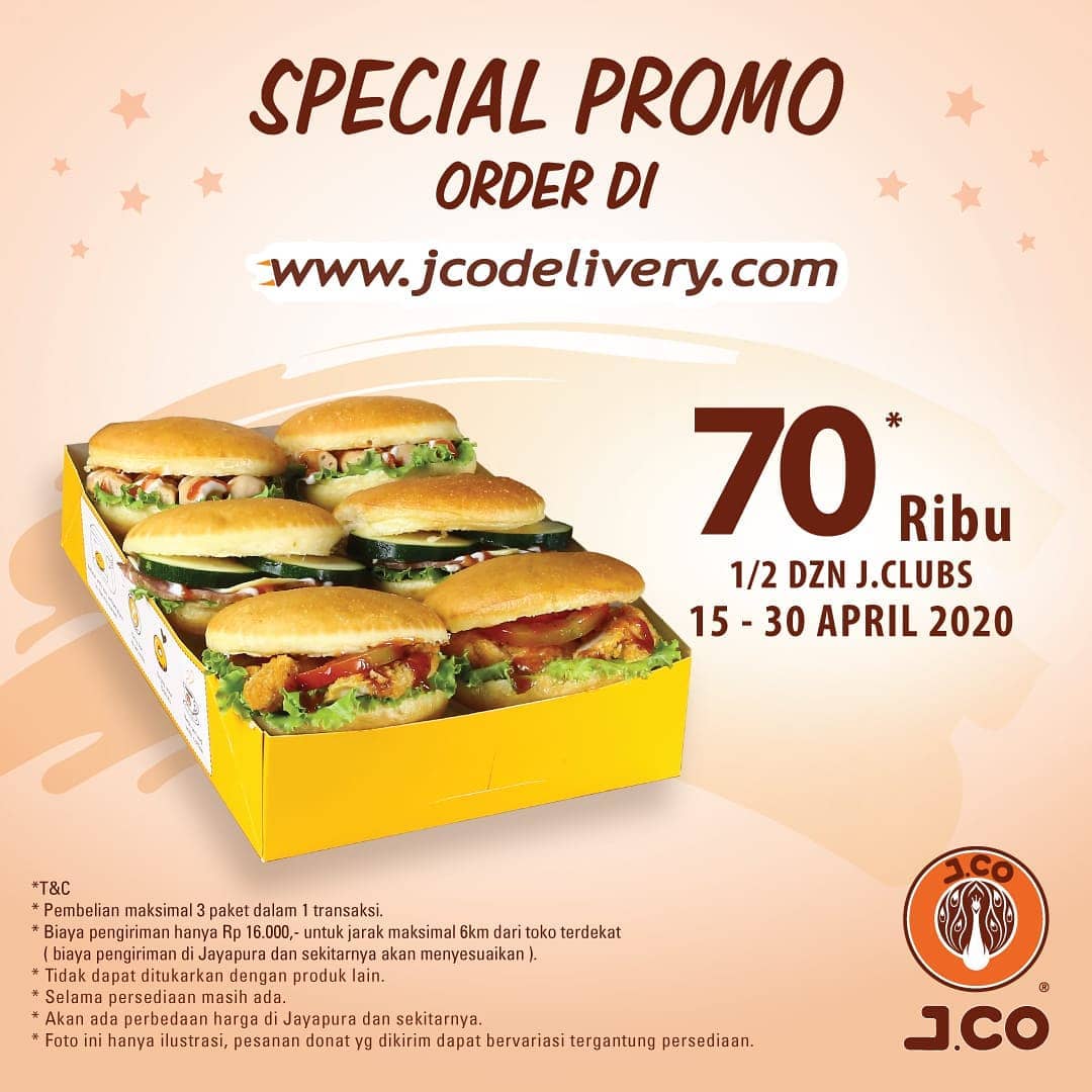 katalogpromosi's tweet photo. Promo JCO SPESIAL DELIVERY - Paket 1/2 Lusin https://t.co/TxZH4Rsh6N hanya Rp. 70.000 berlaku tanggal 15-30 April 2020 | Informasi dan paket selengkapnya di sini https://t.co/HT6NkRDnr0
#promojco #infokatalogpromosi #promodelivery https://t.co/sziSs5fkuZ