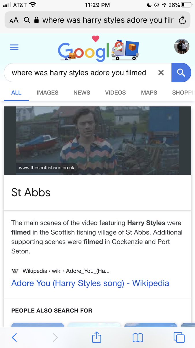 Turns out BOTH scenes were filmed in St. Abbs in Scotland