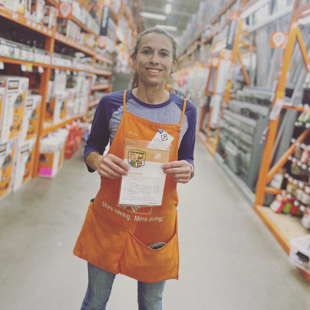 Great job to our garden associate Lindsey! We appreciate all you do! #team0161 #D1Makingadifference