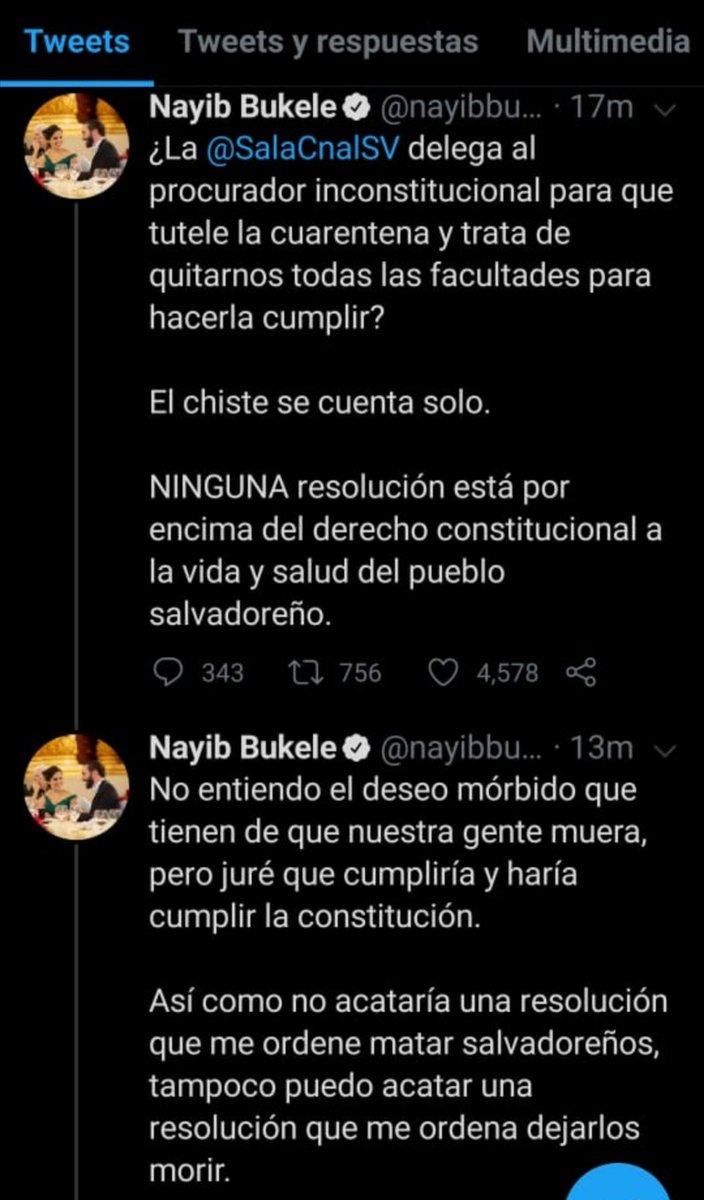 AlexPausen's tweet photo. Me tiene bloqueada desde hace meses,más eso no me impide decirle que en nuestro país hay 3 Poderes del Estado : Ejecutivo, Legislativo y Judicial.

No vivimos en una dictadura , somos una República y LAS SENTENCIAS DE LA SALA DE LO CONSTITUCIONAL SON DE ESTRICTO CUMPLIMIENTO. https://t.co/QkoQKa1SAy