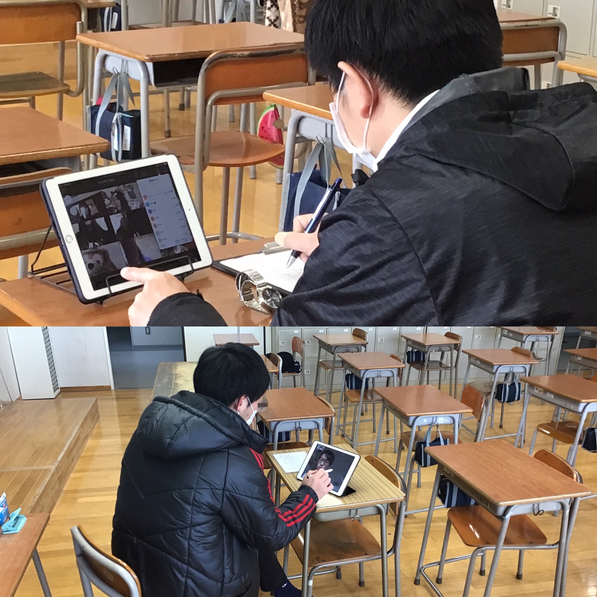 茨城キリスト教学園中学校高等学校入試広報部 高校 自宅学習が本格的にスタートしました タブレットによる遠隔授業です 朝のhrで生徒の健康状態を確認し 授業は各教室で展開されます 廊下にいると各教室から教員や生徒の声が聞こえてきて普段と変わり