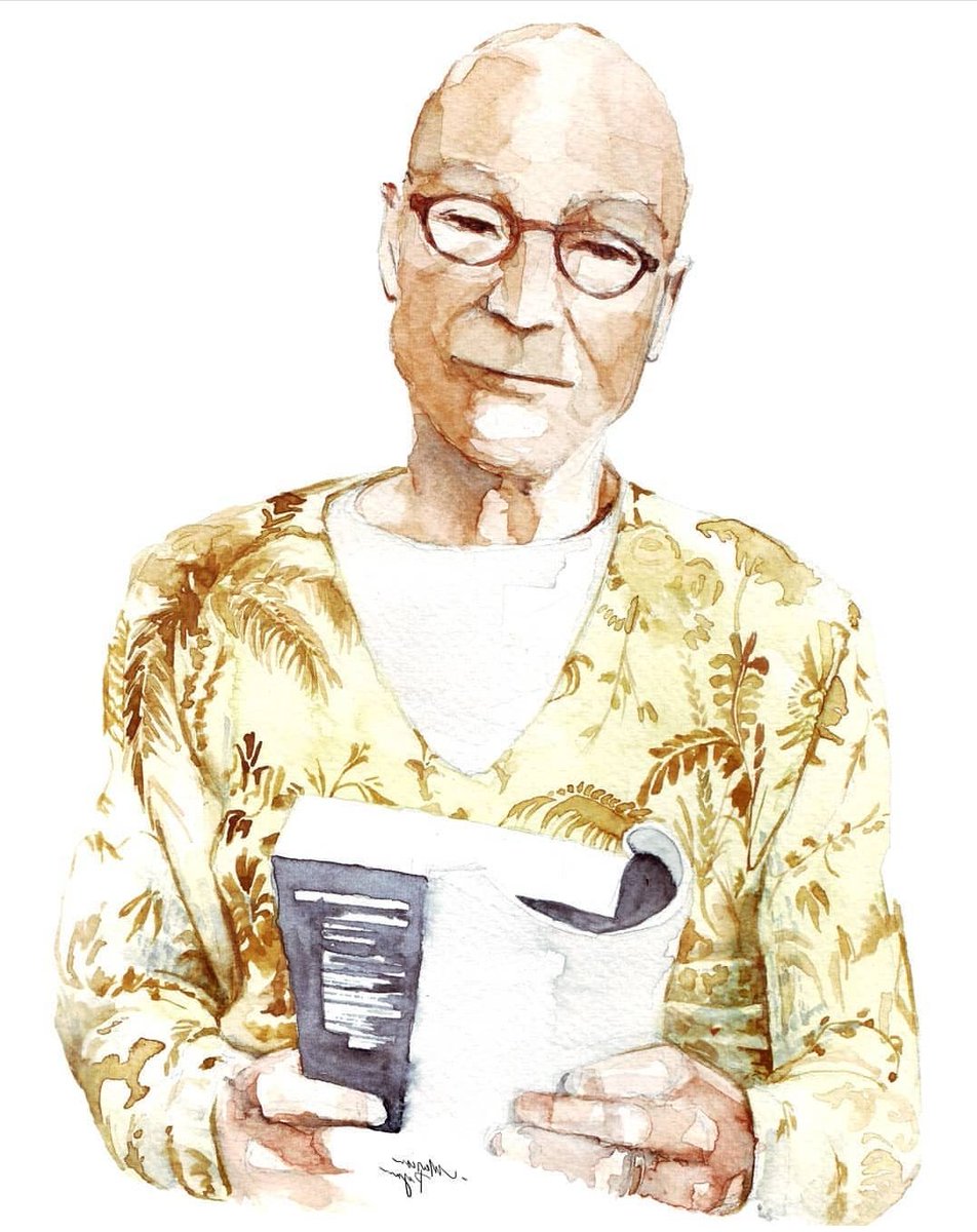 sirpat_daily's tweet photo. Marionpynn on Instagram drew this amazing picture: (link: https://t.co/K3pEqHVbfW) #PatrickStewart #SirPatDaily https://t.co/05OTr9PTFn