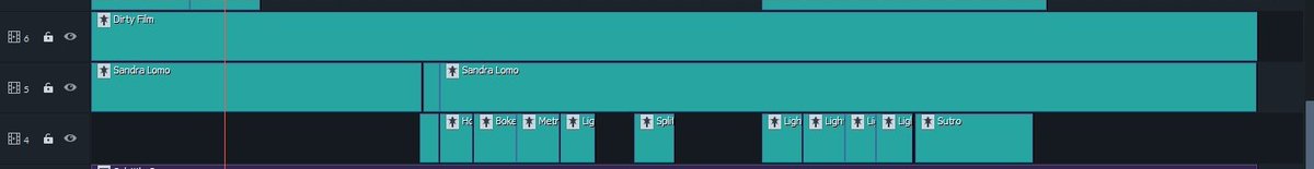 4. FiltersThere are 3 more layers up there but I didn't screen cap it. These basically give you the power to color grade your video and you can adjust it to your liking.