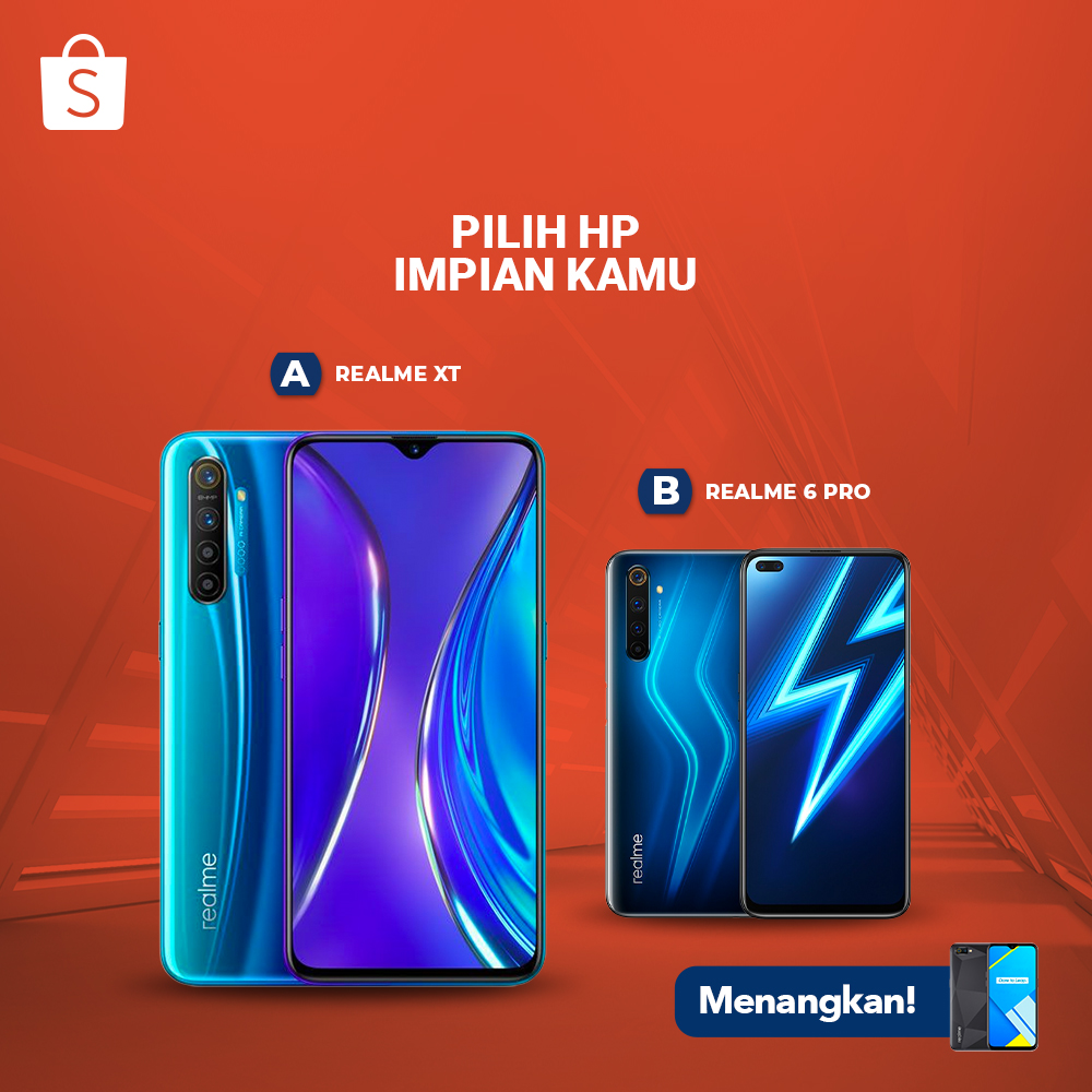 ShopeeID's tweet photo. Sobat Shopee! Hari ini ada GIVEAWAY REALME C2 nih buat kamu~ 🥳

1. FOLLOW @shopeeid
2. RT &amp; LIKE tweet ini
3. REPLY pilihan kamu pakai #PilihPilihShopee SEBANYAK-BANYAKNYA

Periode sampai 20 April  '20 dan diumumin 21 April '20

Goodluck, Sobat Shopee!
#ShopeeID #ShopeeDariRumah https://t.co/vaaE6rXWLr