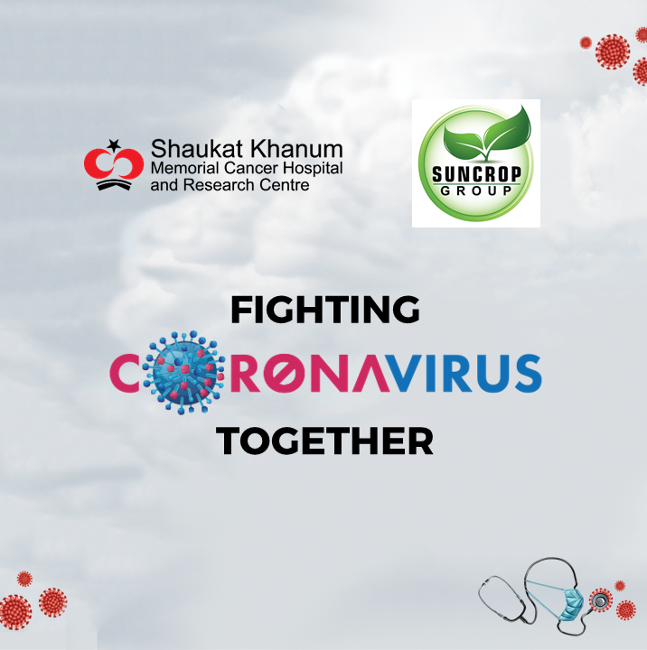 SKMCH's tweet photo. #ShaukatKhanumHospital and Suncrop Group fighting coronavirus together.
#SKMCH #SunCropGroup #Coronavirus #SKMCHFightingOn2Fronts https://t.co/4eGYRGalou