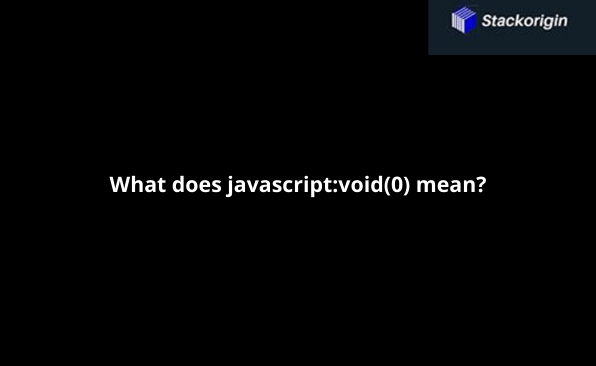 _stackorigin's tweet photo. #stackorigin #india #usa #uk #javascript #void #programing #iPhoneSE #Covid19India #Muslims #Nifty #Wipro
#CoronavirusLockdown #Corona #Covid19India
What does javascript: void(0) mean?
https://t.co/0OXC7ISq36 https://t.co/cFubiCL0y0