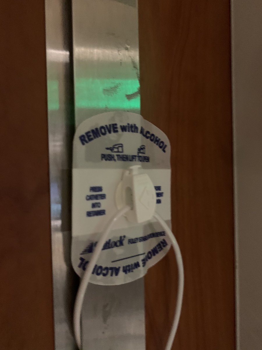 Brilliant ICU hack to help manage IV tubing when moving IV pumps into the hall: use a Foley securement device. #FOAMcovid #FOAMcc