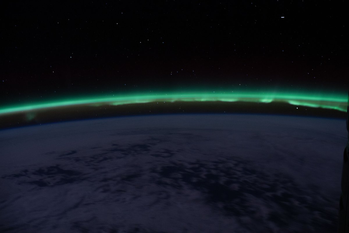On April 10 and 13, the station orbited over the Indian Ocean southwest of Australia when these photos were captured of the aurora and Earth glow. flic.kr/s/aHskiySBdS