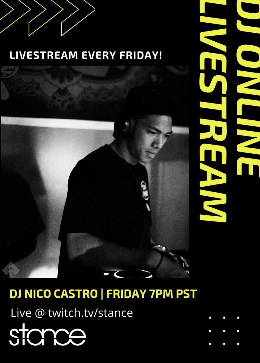 stanceelements's tweet image. We are #streaming #live #DJ sets every Friday 7pm! twitch.tv/stance