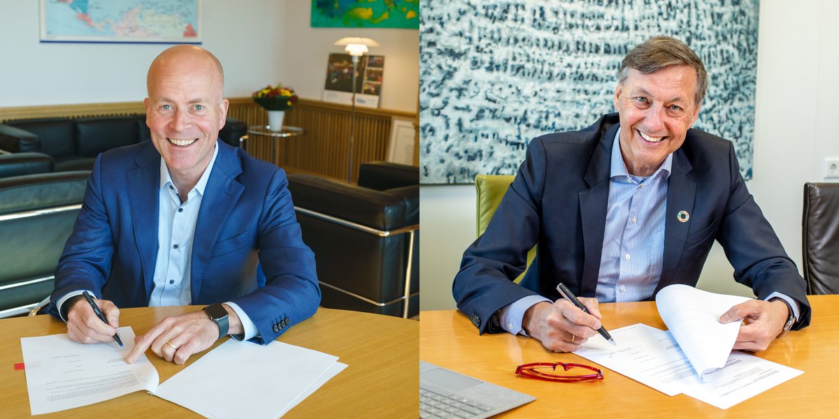 Staatssecretaris <a href="/RaymondKnops/">Raymond Knops</a> en <a href="/AvansHogeschool/">Avans Hogeschool</a>  tekenen voor samenwerking! De hogeschool volgt het programma Energierijk Den Haag om de kennis en ervaring over verduurzaming van gebouwen te borgen voor de toekomst. rijksvastgoedbedrijf.nl/actueel/nieuws…