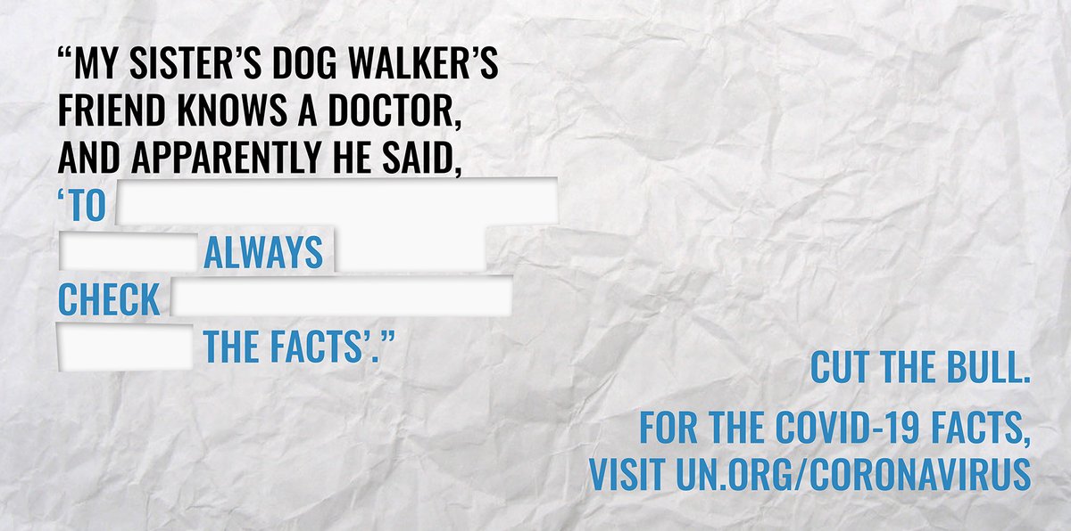 avenue_agency's tweet photo. Poster concept for the @WHO @UN @UnitedNations
global brief to combat Coronavirus #CovidOpenBrief #UNCovid19Brief #FlattenTheCurve #SafeHands #AloneTogether #ViralKindness #StopTheSpread #Coronavirus #Covid19 https://t.co/ddV8P96WnP