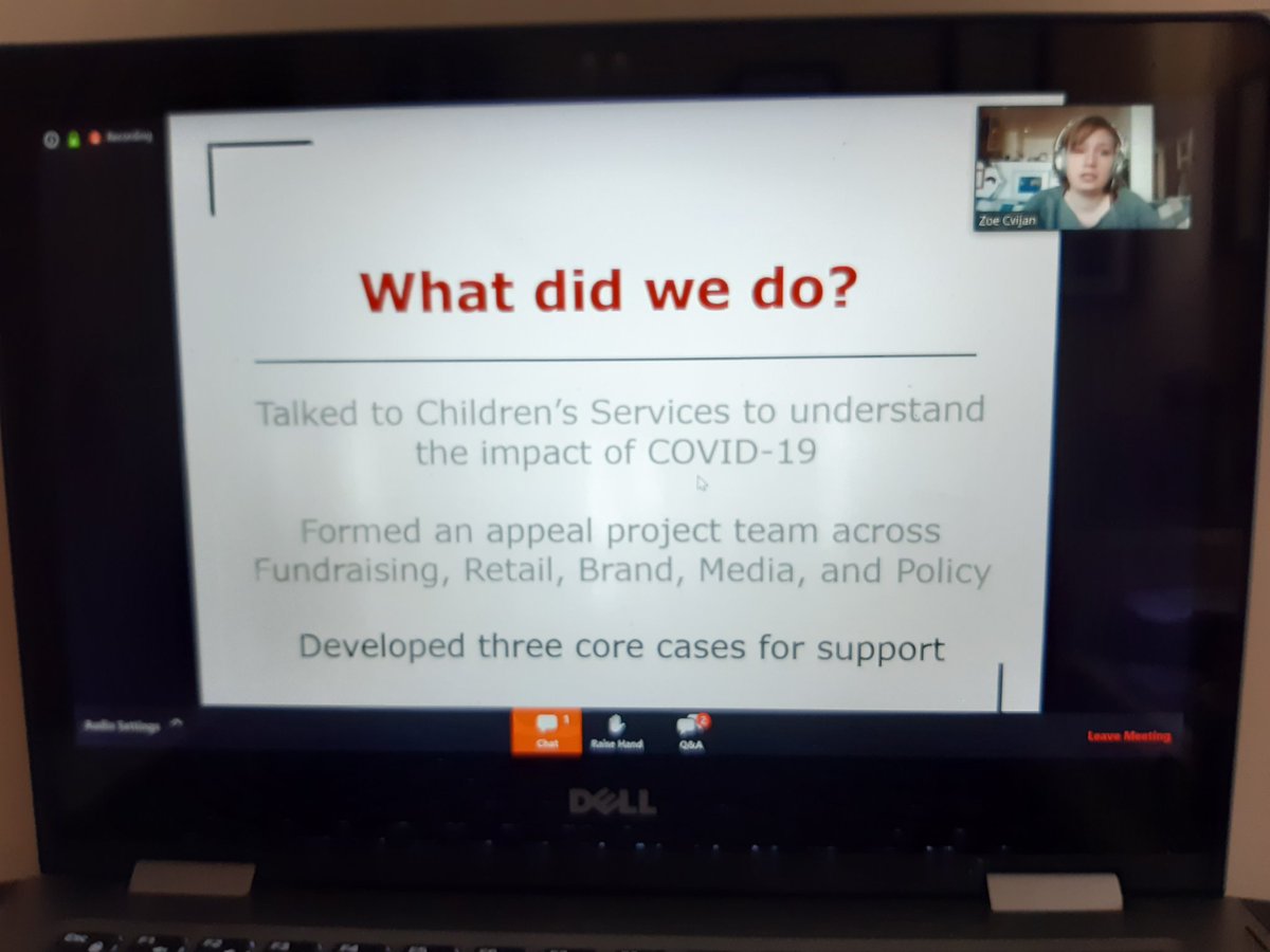 Next up Zoe Cvijian on how Barnardo's have been affected.Needed to focus on current impact and how it's affected children's services not long term work in their appeal.Distilled into key cases for support that are relevant and tangible. #COVID19Insight