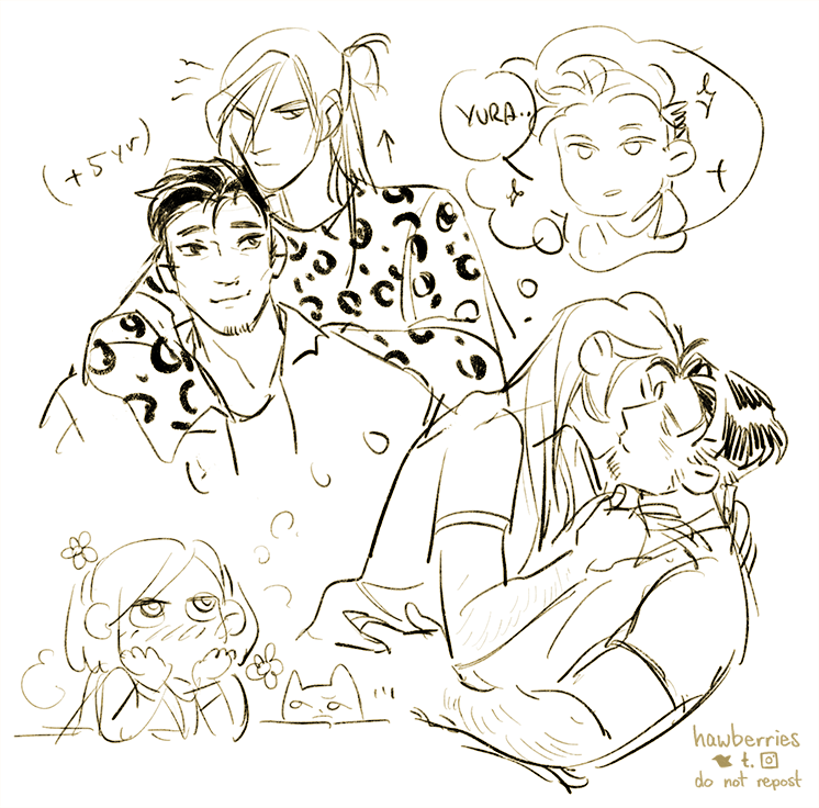 [YOI] guess which section of my ao3 bookmarks ive been aggressively re-reading lately #otayuri 