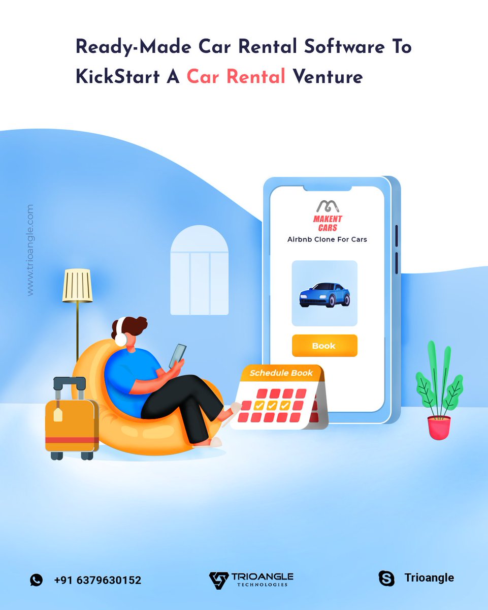 Trioangle's tweet image. Ready-Made 🚗Car Rental Software To KickStart A Car Rental Venture!🚕
To know more tap here: trioangle.com/airbnb-clone-f… #AirbnbCloneForCars #PeerToPeerCarSharingScript #AirbnbScriptForCarRental #AirbnbScriptForCar #CarRentalScript
