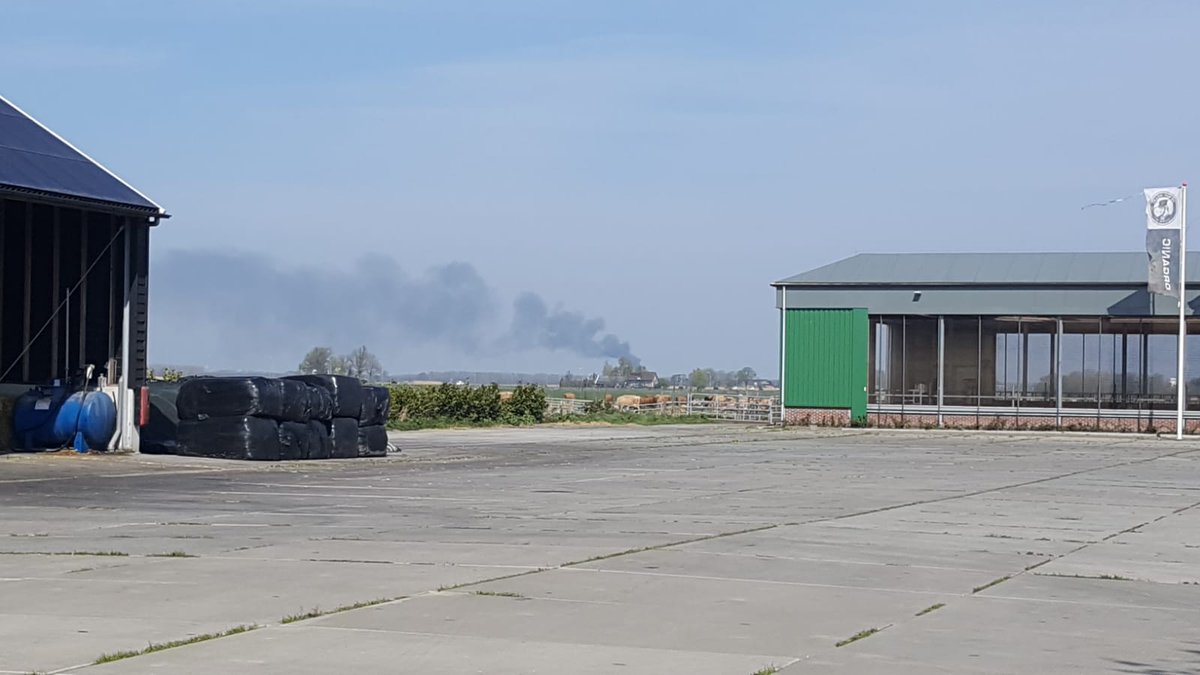 Melding grote brand Weberstraat Purmerend