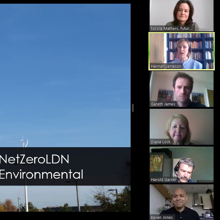 futureofldn's tweet photo. Thanks to all our webinar speakers this morning, incl. @BevanAdapt for useful summary thoughts &amp; sponsors @ArupUKIMEA, @LandsecGroup, @MontaguEvansLLP &amp; @ptearchitects for kicking off FoL’s #NetZeroLDN project. In case you couldn’t join us, video and write-up coming soon! https://t.co/ZBr27nN06P