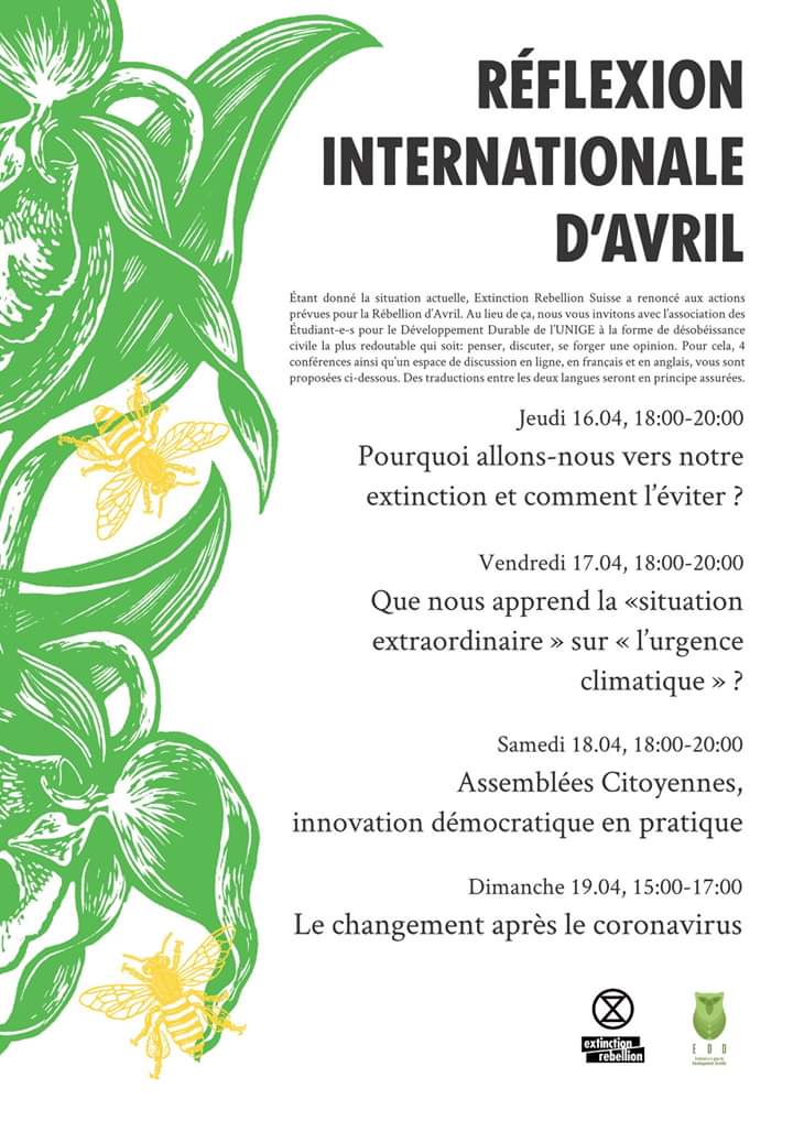 Verts_JU's tweet photo. Les @Verts_JU vous invitent à suivre ces conférences très intéressantes avec des intervenants de qualité! Merci de partager... #Reflexion https://t.co/AyIagVCTjn