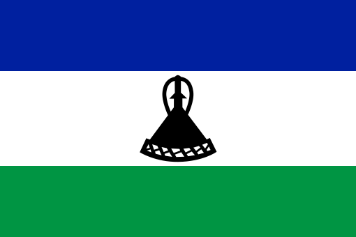 Lesotho. 7/10. Has a variant flag which is much better. Adopted in 2006, the 40th anniversary of its independence from the UK. Blue represents rain. White stands for peace and green is for prosperity. In the centre is a Basotho hat, black, to represent Lesotho as a black nation.