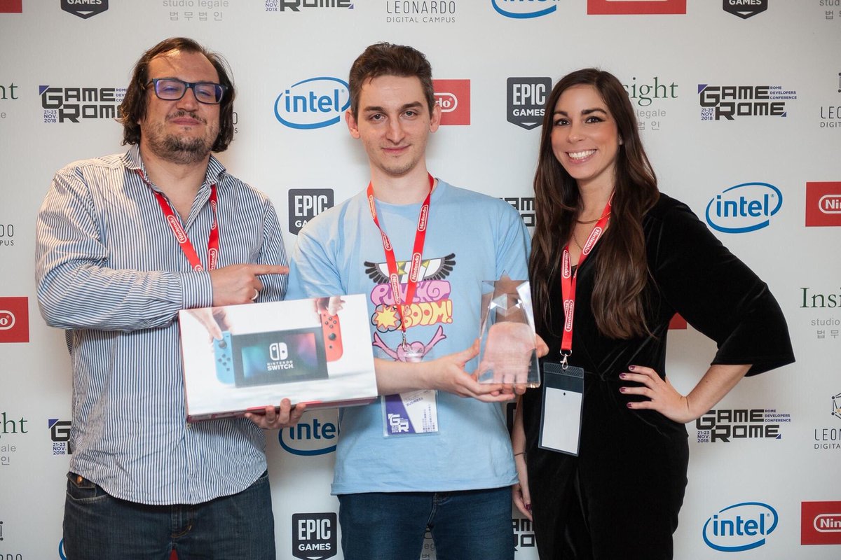 Congratulations  to #FlyPunchBoom!, who won our #Gamerome Award and the IndiePrize Award back in 2018, conquering with loads of laughs all Judges and attendees to the event! The game has a new announcement trailer, and is out for Switch and PC today! store.steampowered.com/app/1269150/