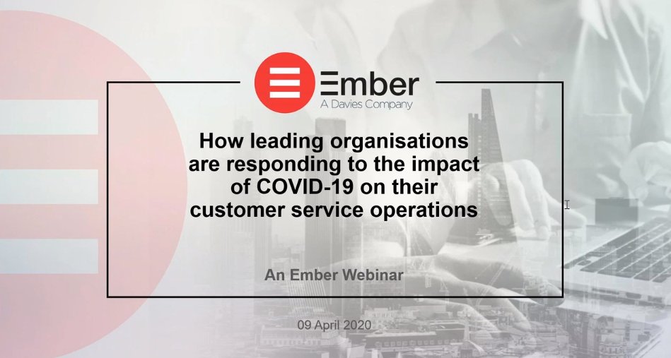 Last week our partners at @emberservices hosted a webinar that shared examples on how organisations are adapting their CX operations during the current crisis. Watch it again here warwickanalytics.com/watch-again-ho…
#Analytics #CX #contactcenter #CustomerService