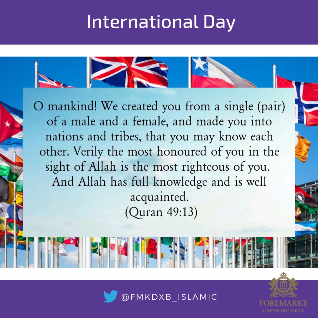 Islamic Repton Al Barsha on Twitter ""The UAE is a role model of coexistence and human