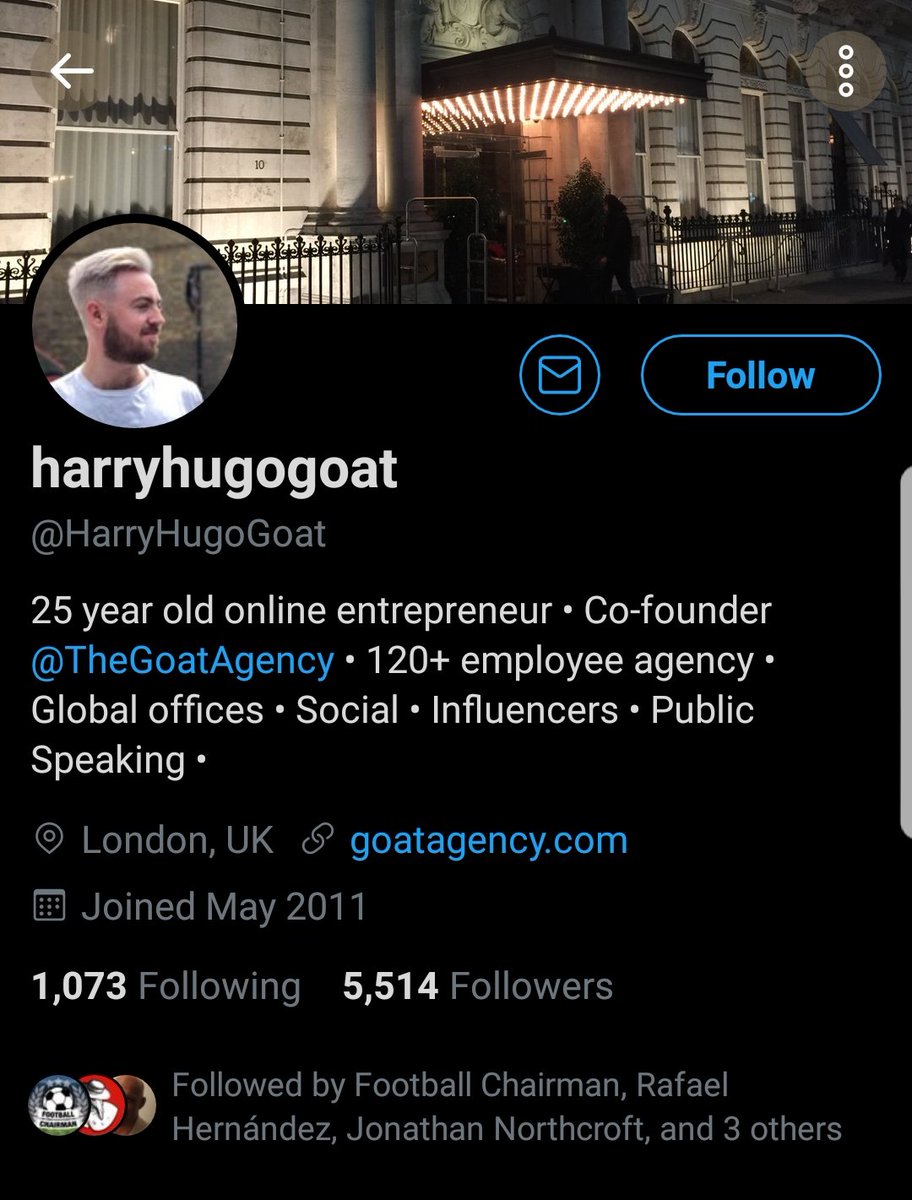 4. @arronshepherd is also the co-owner of  @LFC pet GOAT, and he shares that mantle with  @HarryHugoGoat.Below is a bio from The Goat Agency website on Harry, "who was invited to write for Liverpool FC's offical website as an influential blogger".It doesn't end there.......