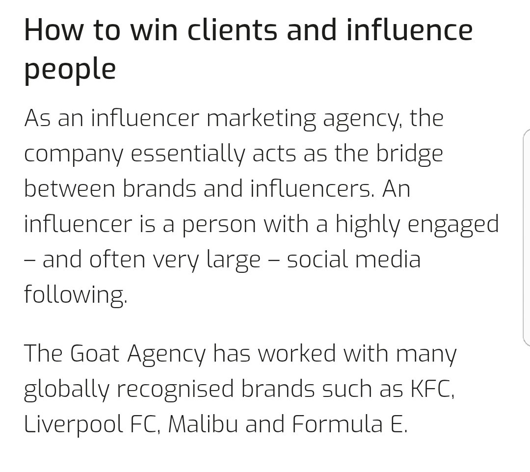 5.No, no, no.If you do a search on Goat Agency and their previous client's, low and behold which  @premierleague football club do you believe would pop up?Here is a clue, KFC isn't a football club.