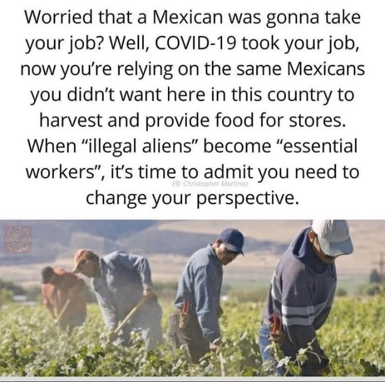 msw_igo's tweet photo. This needs to change! #MSW52170
#undocumentedworkers #ProtectUndocumentedWorkers #immigrationreform #Undocumentedlaborights #Undocumentedworkers
#Undocumentedrights #LaborRights #Immigrantrightsarehumanrights #immigrantrightsarecivilrights #WeFeedYou https://t.co/G5f9NEjFOJ