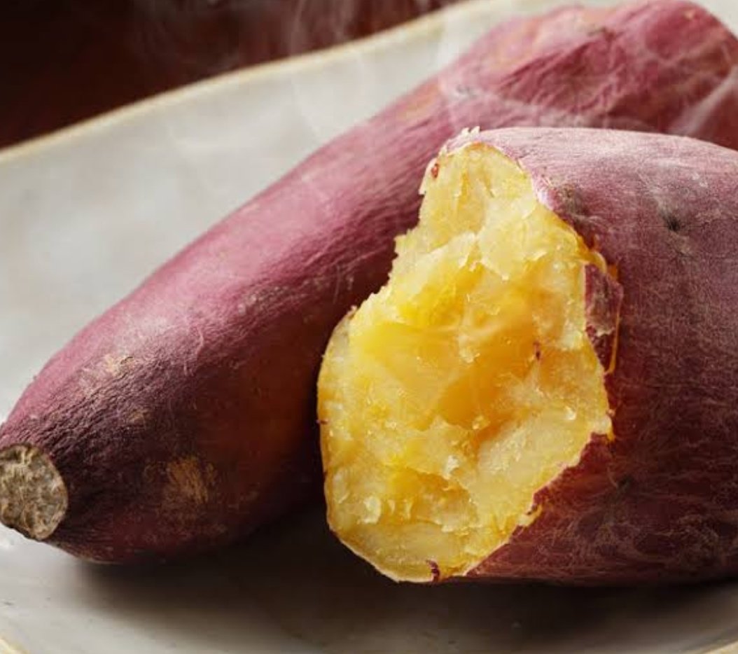 The next is Sweet Potato!  The healthier and more nutritious and delicious brother of the regular potato! Rich in fibre and filling, you can boil it, roast it, fry it, steam it, make soups, curries and more! 