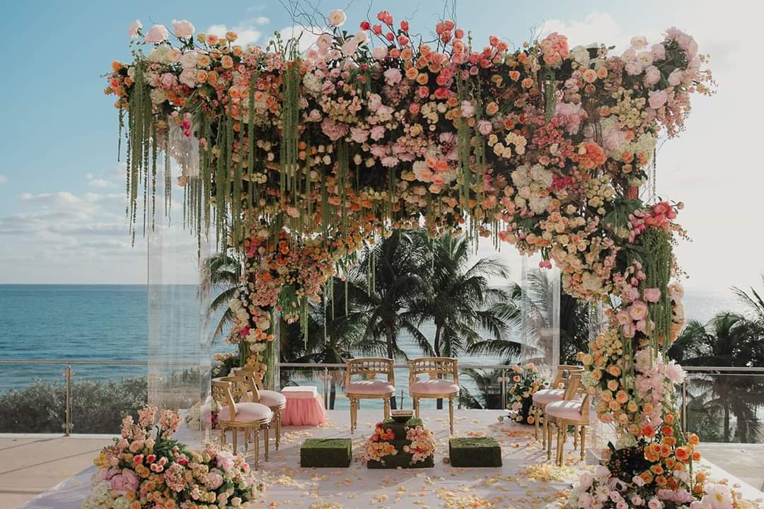 TheWedPost's tweet image. Mandap designs that spell opulence 🌷 Clicked by @namanverma93 // Wedding planned by @eventricsw // Venue @fontainebleau •
•
•
•
•
#TheWedPost #Wedding #IndianWeddings #WeddingDecor #DecorIdeas #DecorInspo #Inspiration #WeddingBlog #WeddingPlanning #WeddingStyle #Style