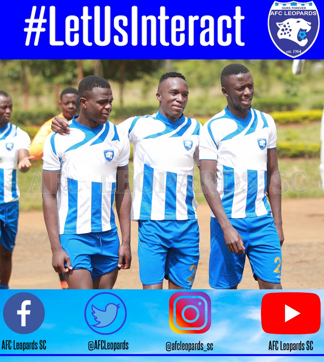 AFCLeopards's tweet photo. #LetUsInteract
As we keep safe while staying at home follow us on our social media pages
Instagram ➡️ https://t.co/X7wvYU5evs
Twitter ➡ AFC Leopards SC (@AFCLeopards): https://t.co/1M9XAyHnnd
Facebook ➡ https://t.co/g520HmkQzd
#OursForever
#INGWE https://t.co/pEIOVD8IYG