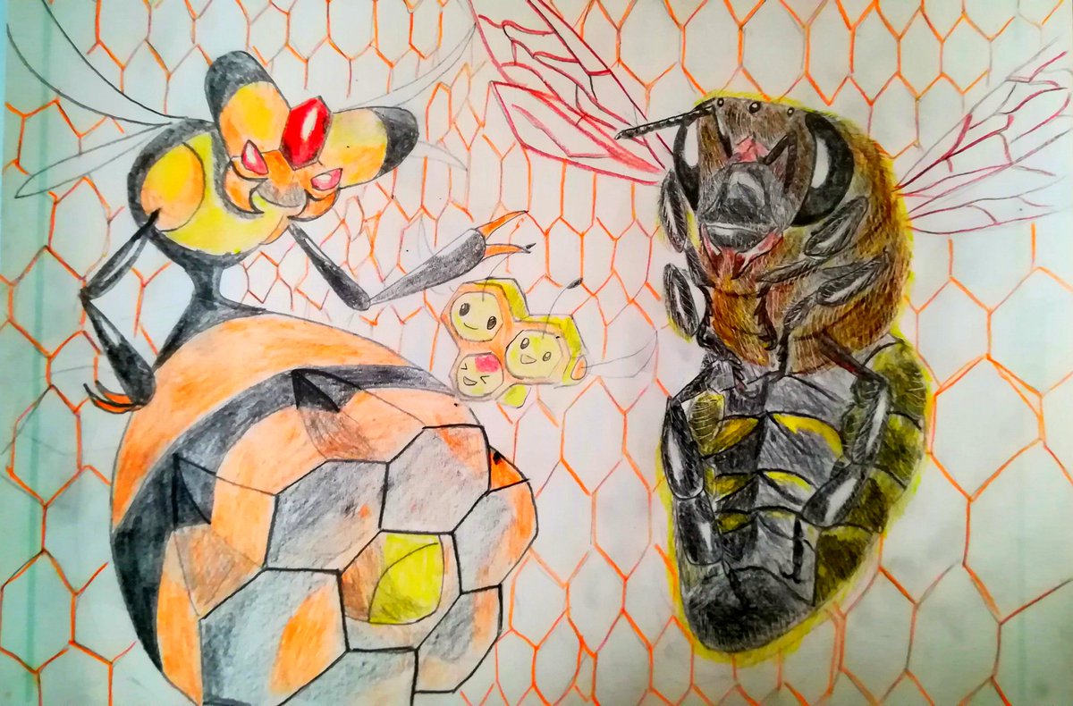 がぎえる 虫統一 ビークインの日 おめでとうございます 過去絵