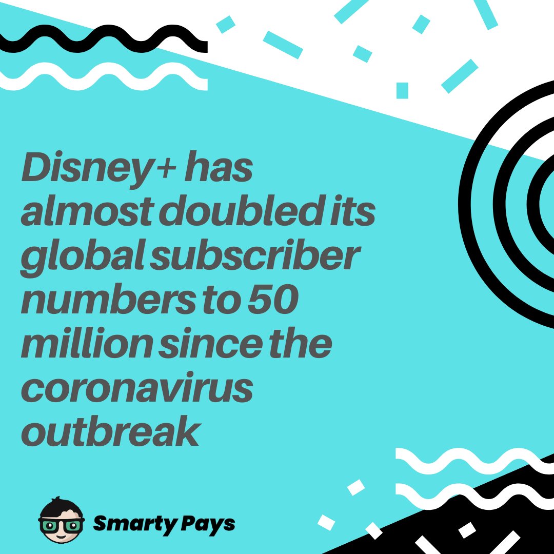 SmartyPays's tweet photo. Video streaming platforms are getting more traction during the pandemic and disney+ is one among them. 50 million subscribers in 5 moths. Isn't that cool?

#videostreaming #disneyplus #disney #subscription #smartypays #subscriptionmanagement https://t.co/2on6r8DGEi