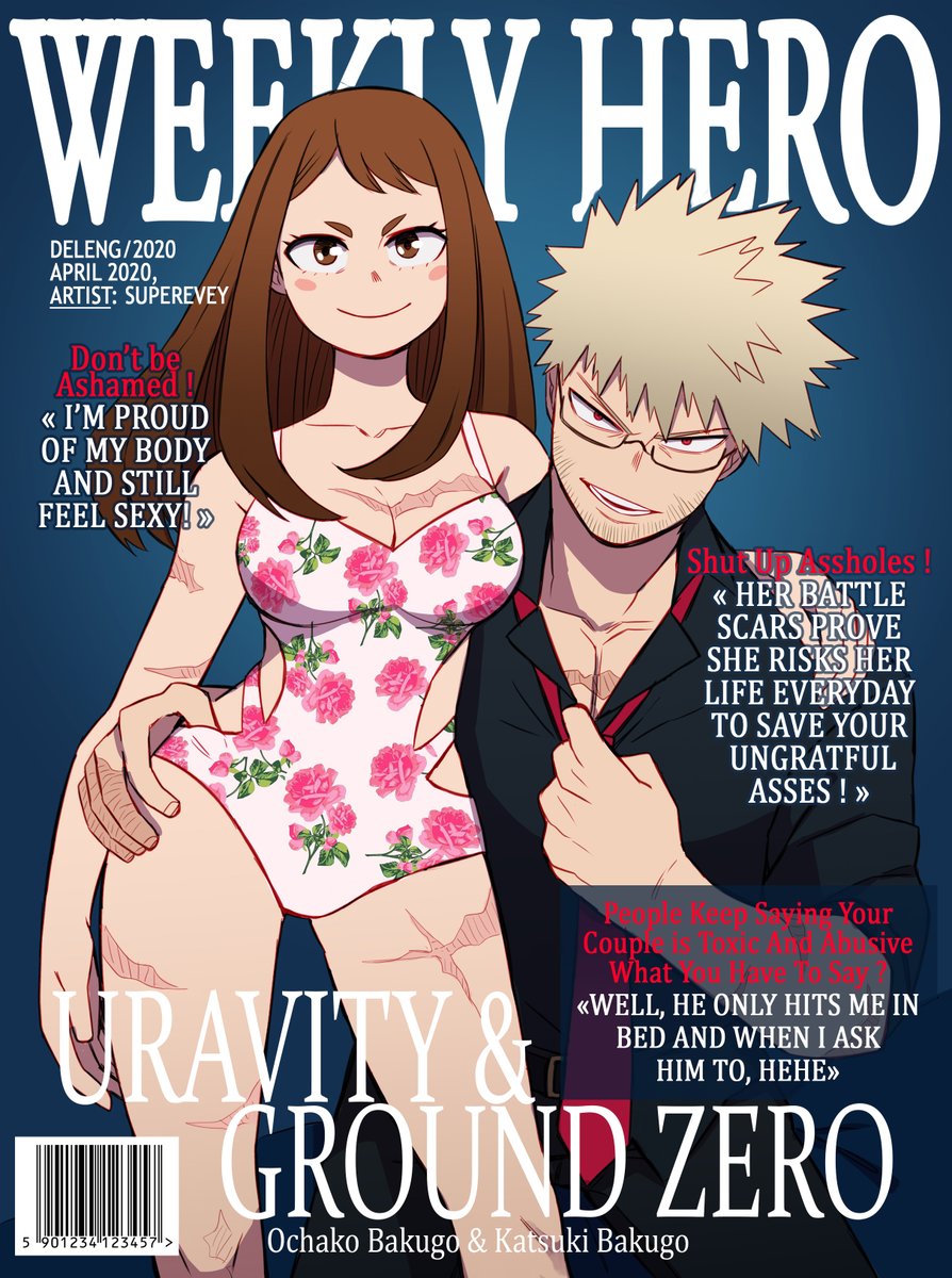 Superevey1's tweet image. Did some #kacchako ! Another one for my MAG Covers collection ! 

And inspired by this cover !