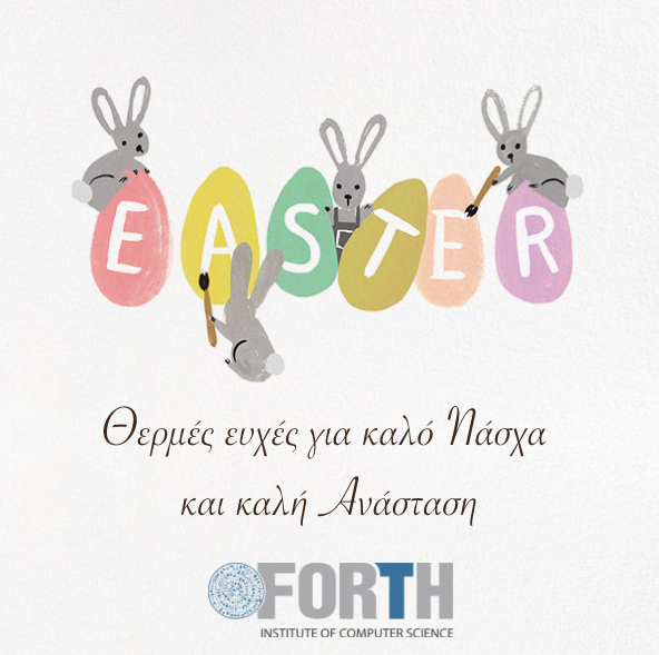 ICS_FORTH's tweet photo. Καλή Ανάσταση και Καλό Πάσχα (στο σπίτι)!
Our warmest wishes for a Happy Easter (at home)!
#ICS_FORTH #Πάσχα2020 #ΜένουμεΣπίτι https://t.co/ggejkO0wAP