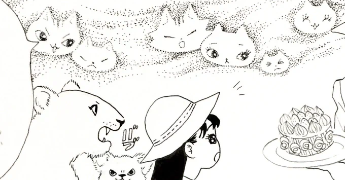 トーン貼るの飽きたので背景手書きにしてみました?
点描ねこ
きんちゃん蓮
ひよこ 