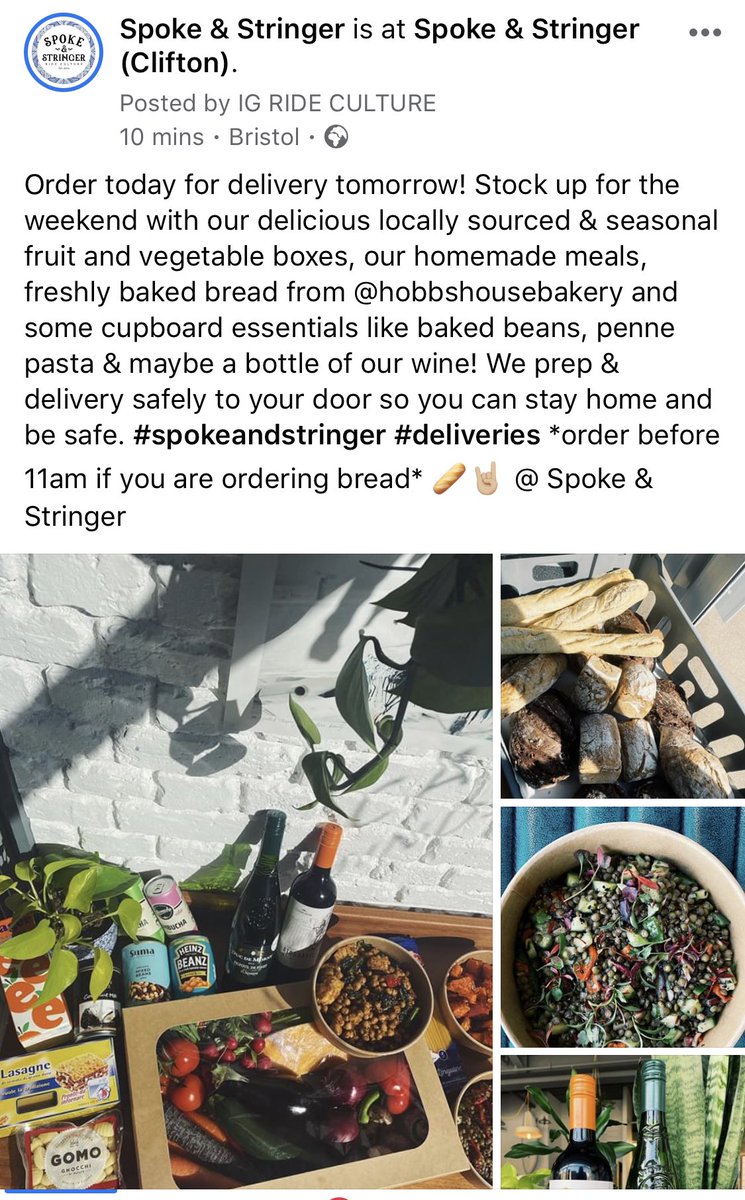 Order before 11am today for fresh ⁦<a href="/HobbsHouse/">Hobbs House Bakery</a>⁩ tomorrow or before 9pm tonight for delivery tomorrow - spokeandstringer.com 🥳