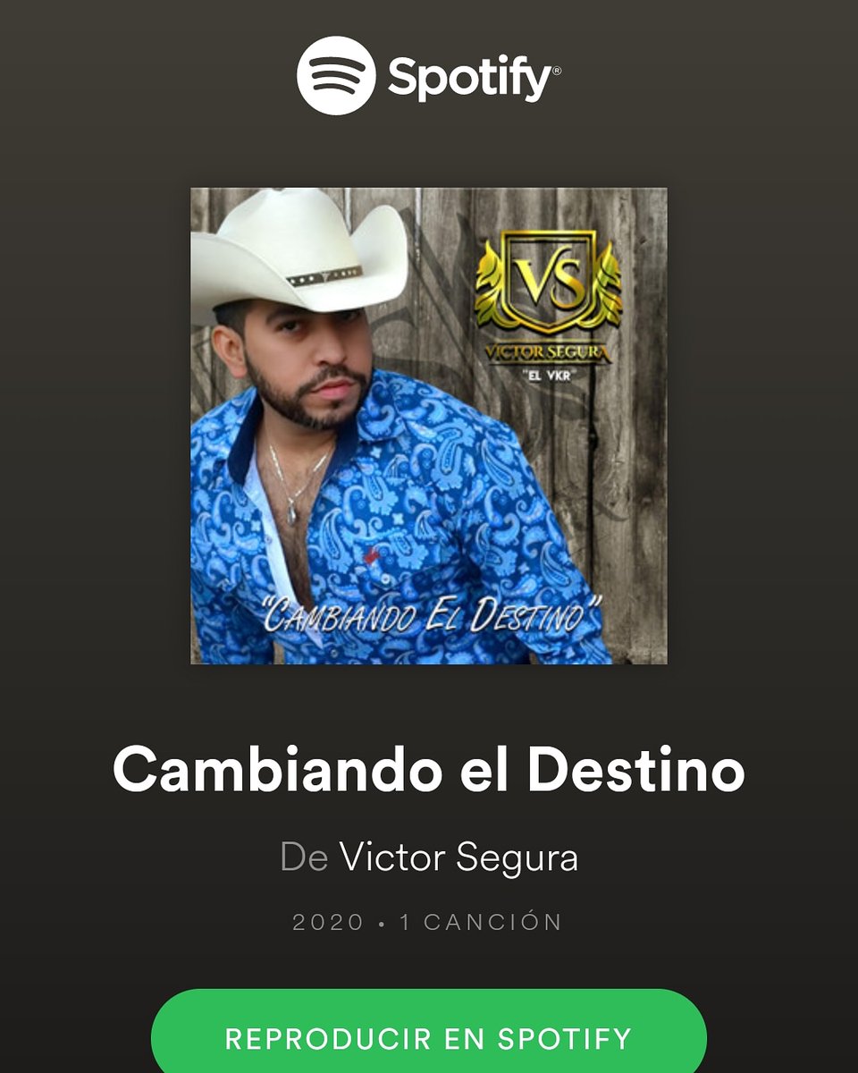 Raza ya estamos en todas las plataformas digitales #CambiandoElDestino Escúchame en cualquier plataforma digital. ❤️

🌎 #VKR VÍCTOR SEGURA para el mundo 🌎