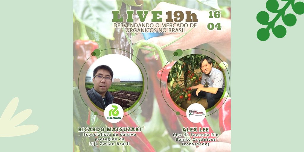 Are you interested in the developments of the Brazilian organic market? Watch the live session of Rijk Zwaan Brazil with customer Rio Bonito Orgânicos on Instagram instagram.com/rijkzwaanbrasi… #organicfarming