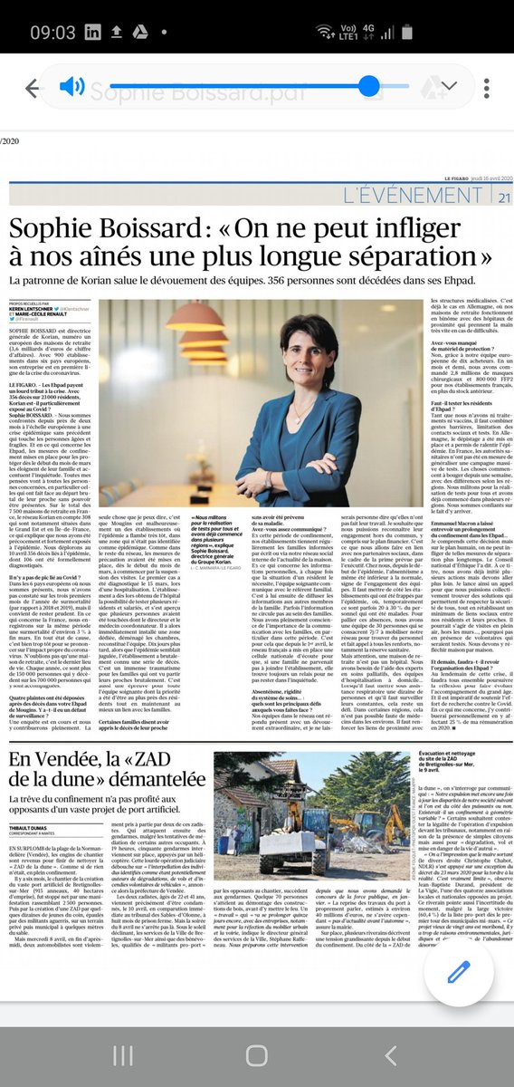 "On ne peut infliger à nos aînés une plus longue séparation" merci @BoissardSophie de porter ce message essentiel avec force et humanité ce matin dans <a href="/Le_Figaro/">Le Figaro</a>   <a href="/SYNERPAcom/">Synerpa</a> <a href="/LucBroussy/">Luc Broussy</a> <a href="/JeromeGuedj/">Jérôme Guedj</a> <a href="/LaureMerly/">Laure Merly</a>