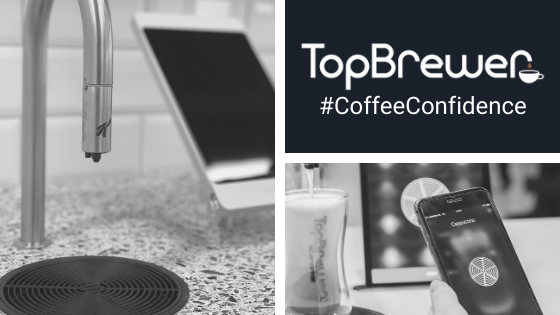 TopBrewerIRL's tweet photo. Here is a sneak peek of one of our newest client’s in Ireland (left) where we have recently installed multiple #TopBrewer machines in readiness for welcoming staff back to the office. Can you guess the client by the branded swan neck? #ConnectedCoffee #HandsFreeCoffee https://t.co/SSEvZx8PkG