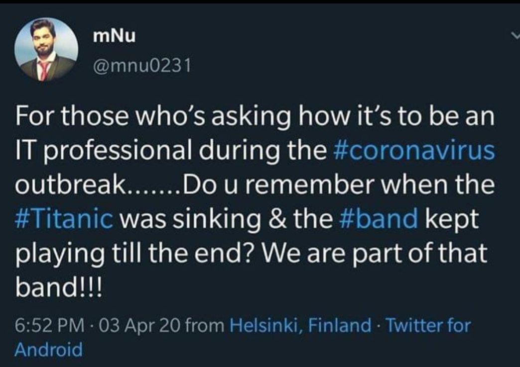 Olamii007's tweet image. Kudos to all the members of the band for keeping the music going for us all.

#IT #networkengineers #securityengineers #heroes