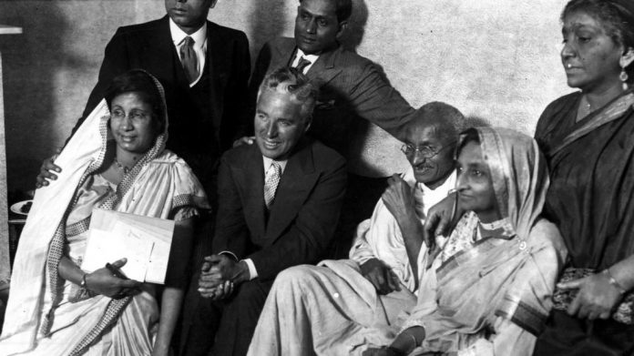 When he met Gandhi. They discussed on India's freedom struggle & he even witnessed a prayer by him. Chaplin wrote in his autobiography